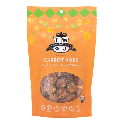 Lord Jameson Carrot Pops Organic Dog Treats (6 oz)