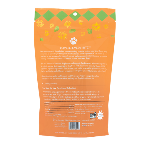 Lord Jameson Carrot Pops Organic Dog Treats (6 oz)