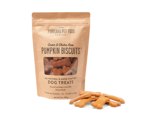 Portland Pet Food Grain & Gluten-Free Pumpkin Biscuits Dog Treats