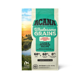ACANA Wholesome Grains Limited Ingredient Diet Lamb & Pumpkin Recipe Dog Food