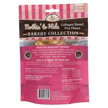 Nothin’ To Hide Bakery Medium Pretzel Beef Dog Treat (Medium - 3″ 2Pk)