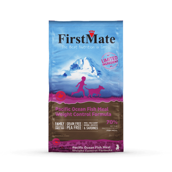 FirstMate Pet Foods Limited Ingredient Pacific Ocean Fish Meal – Weight Control Formula (5 lbs)