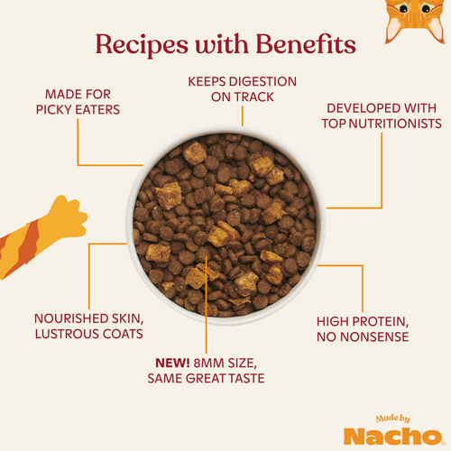 Made By Nacho Chicken, Duck, & Quail Kibble Recipe Cat Food