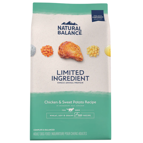 Natural Balance Limited Ingredient Diet Grain Free Chicken & Sweet Potato Recipe Dry Dog Food (24 lb)