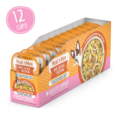 Weruva Meals 'n More Wok The Dog Recipe Plus with Chicken Breast, Beef & Pumpkin in Pumpkin Soup (3.5 Oz)