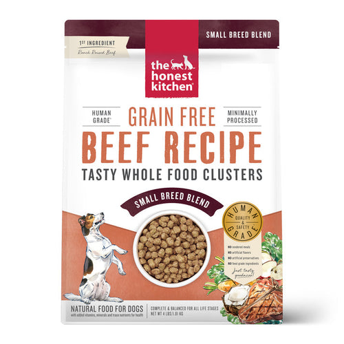 The Honest Kitchen Grain Free Beef Clusters For Small Breeds Dry Dog Food (4-lb)