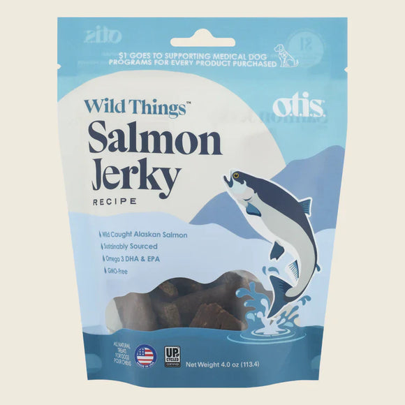 Otis Wild Things Salmon Recipe Jerky For Dogs (4 oz)