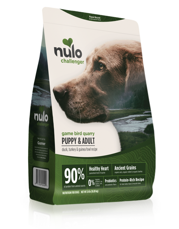 Nulo Challenger High-Meat Kibble Duck, Turkey, & Guinea Fowl Recipe for Dogs (4.5-lb)