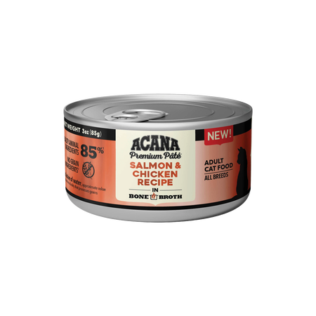ACANA Premium Pâté Salmon & Chicken Recipe in Bone Broth Wet Cat Food