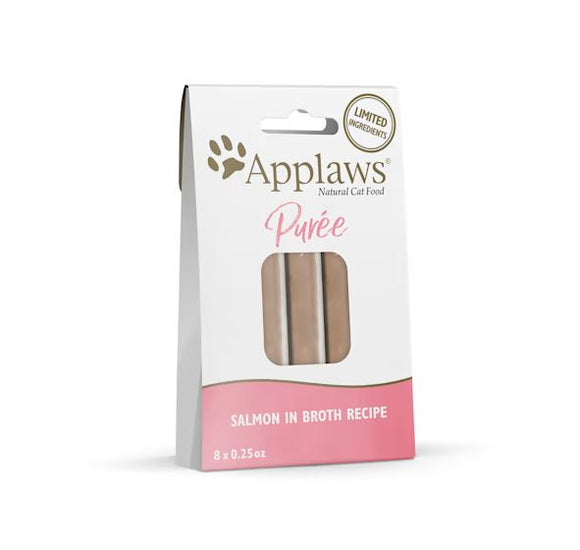 Applaws Natural Puree Salmon Multipack Cat Treats (0.25 oz - Count of 8)