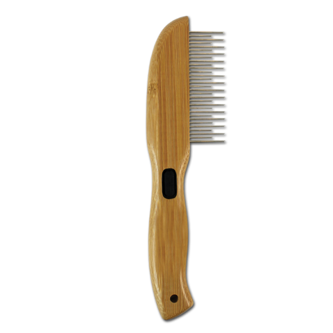 Bamboo Groom Rotating Pin Comb with 31 Rounded Pins (single count)