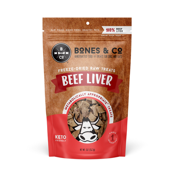 Bones & Co. Freeze-Dried Beef Liver Dog and Cat Treats