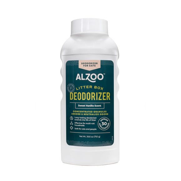 Alzoo Mineral-Based Cat litter Deodorizer – Sweet Vanilla (26 oz)