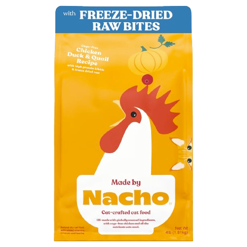 Made By Nacho Chicken, Duck, & Quail Kibble Recipe Cat Food