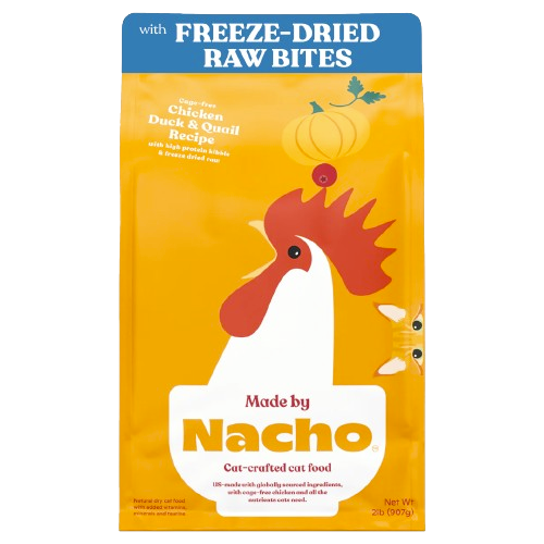 Made By Nacho Chicken, Duck, & Quail Kibble Recipe Cat Food