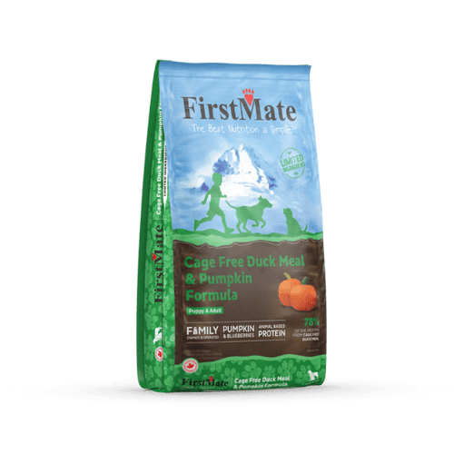 FirstMate Pet Foods Cage Free Duck Meal & Pumpkin Formula (5 lbs)