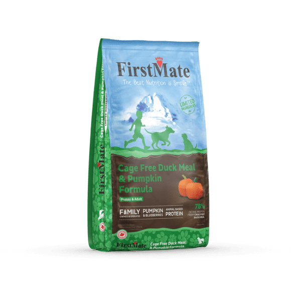 FirstMate Pet Foods Cage Free Duck Meal & Pumpkin Formula (5 lbs)