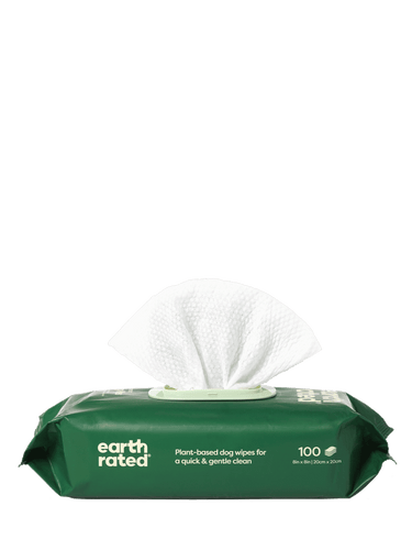 Earth Rated Plant-Based Dog Grooming Wipes (60 Wipes (1 Pack))