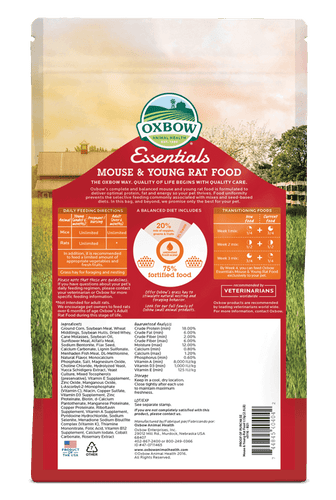 Oxbow Essentials - Mouse & Young Rat Food (2.5 lbs)