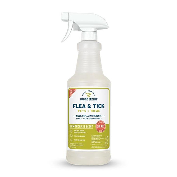 Wondercide Lemongrass Flea & Tick Spray for Pets + Home (16-oz)