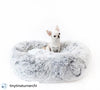 Mr. Peanut's 23 OrthoPlush® Pet Bed (Gray Two Tone)