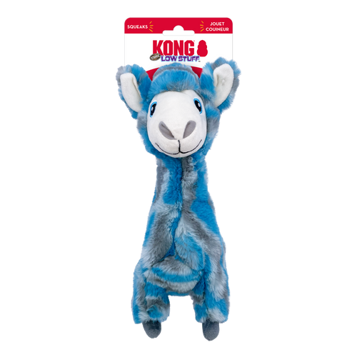 KONG Low Stuff Stripes Llama Dog Toy (Medium)