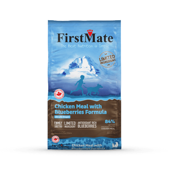 FirstMate Pet Foods Limited Ingredient Chicken Meal with Blueberries Formula Dog Food (28.6 lb)