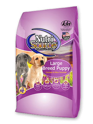 NutriSource® Large Breed Grain Inclusive Puppy Recipe with Chicken & Rice Dry Dog Food (15 Lb)