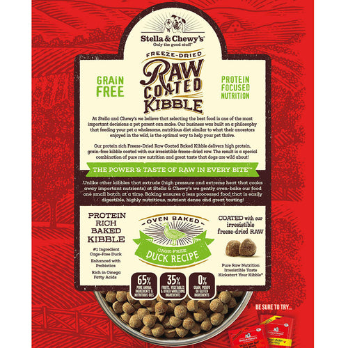 Stella & Chewy's Cage-Free Duck Raw Coated Kibble (3.5 lb)