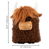 KONG Comfort Jumbo Highland Cow Assorted Dog Toy