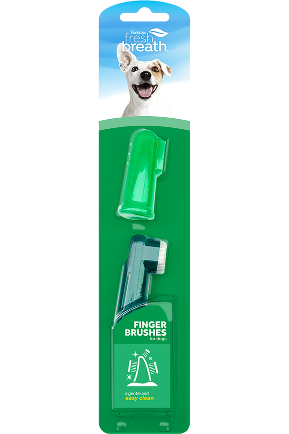 TropiClean Fresh Breath Finger Brushes for Pets