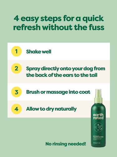 Earth Rated Dog Refresh Mist Deodorizing Spray (8 oz)