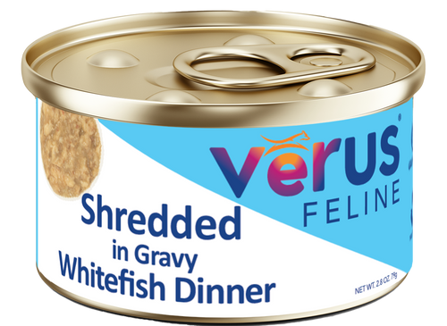 VēRUS Feline Shredded in Gravy Whitefish Dinner