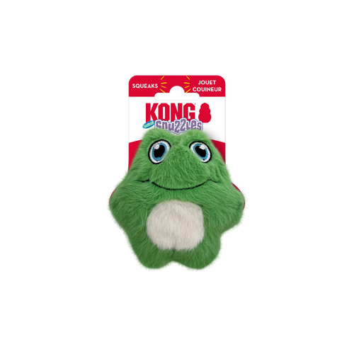 KONG Snuzzles Kiddos Mini Frog Squeaker Dog Toy