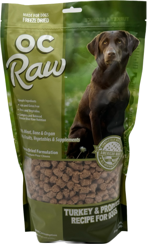 Oc Raw Dog Turkey & Produce Freeze Dried Meaty Rox (20 oz)