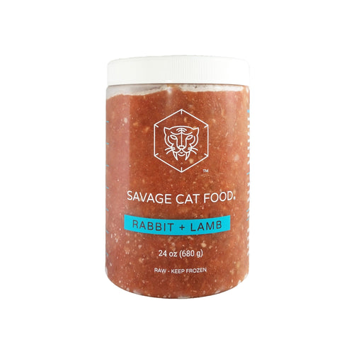 Savage Cat Food Rabbit + Lamb Tubs (24 oz - Large)