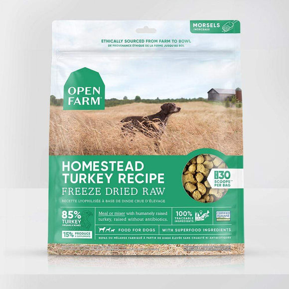 Open Farm Homestead Turkey Freeze Dried Raw Dog Food