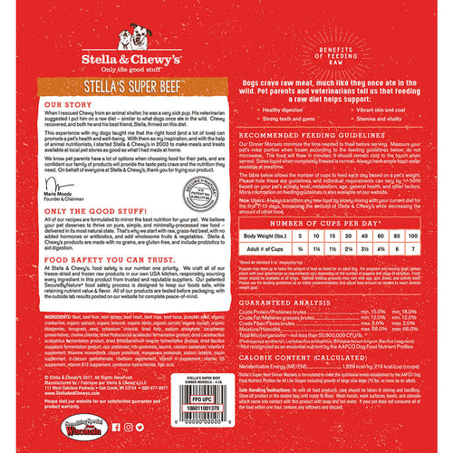 Stella’s Super Beef Frozen Raw Dinner Morsels