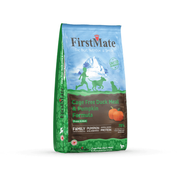 FirstMate Pet Foods Cage Free Duck Meal & Pumpkin Formula