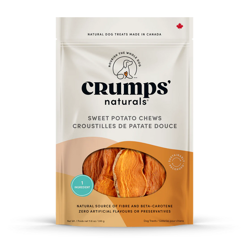 Crumps Naturals Sweet Potato Chews Dog Treats