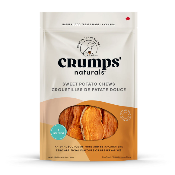Crumps Naturals Sweet Potato Chews Dog Treats