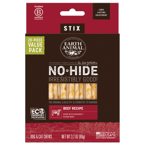 Earth Animal Beef No-Hide® Dog & Cat STIX