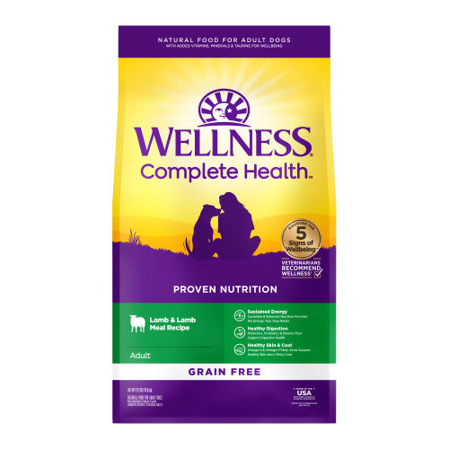 Wellness Complete Health Grain Free Dry Dog Food Lamb Recipe