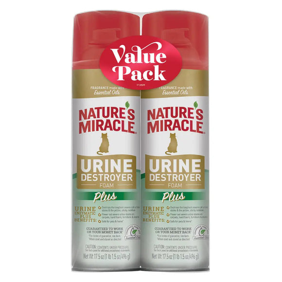 Nature's Miracle Urine Destroyer Plus for Cats - Foam