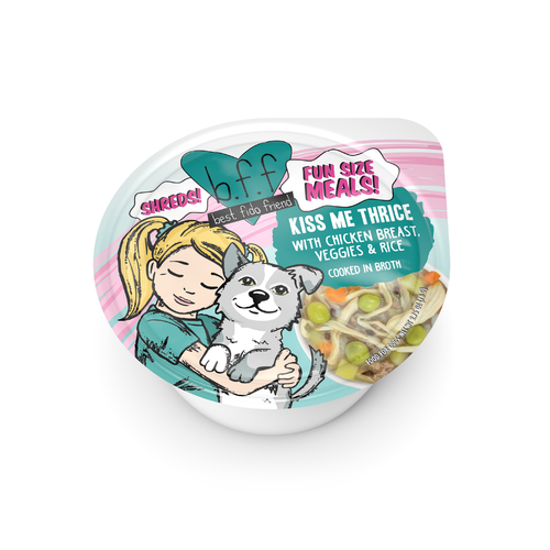 Weruva BFF Fun Size Meals Kiss Me Thrice with Chicken Breast, Veggies & Rice Dog Wet Food