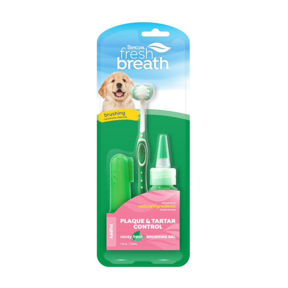 TropiClean Fresh Breath Oral Care Kit for Dogs (Large)