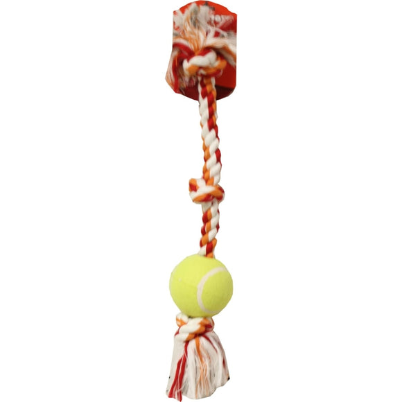 MAMMOTH KNOT TUG W/TENNIS BALL (24 IN, MULTI)