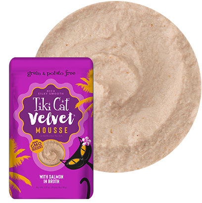 Tiki Cat® Velvet Mousse™ Salmon in Broth (2.8 oz)