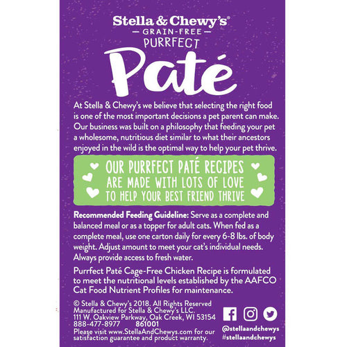 Stella & Chewy's Purrfect Pate Cage Free Chicken Recipe Wet Cat Food (5.5-oz)