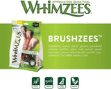 Whimzees Brushzees Natural Daily Dental Large Breed Dog Treats